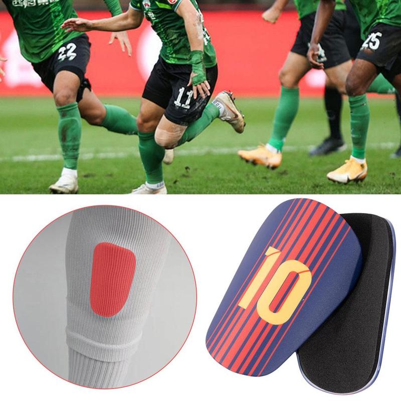 Product Introduction of 1pair Mini Football Leg Guards With Printed Star Numbers And Logos 30