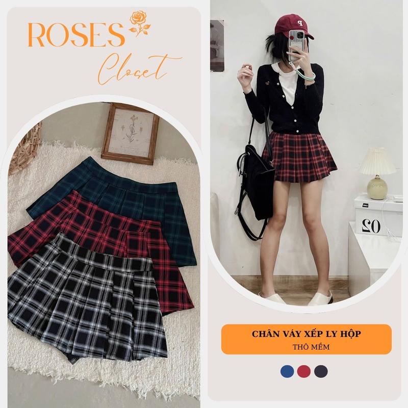 Chân Váy Kẻ Sọc Xếp Ly Kiểu Ngắn Eo, From Váy Chữ A Kẻ Caro Có Quần Bảo Hộ, Phong Cách Cổ Điển Thời Trang Xuân Thu Nữ Women
