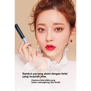 Eyelashes Set Mascara - Maskara Besi Waterproof & Smudgeproof Untuk Bulu Mata Lentik Panjang & Tahan Lama dengan Kepala Sikat Berbahan Besi Bergelombang