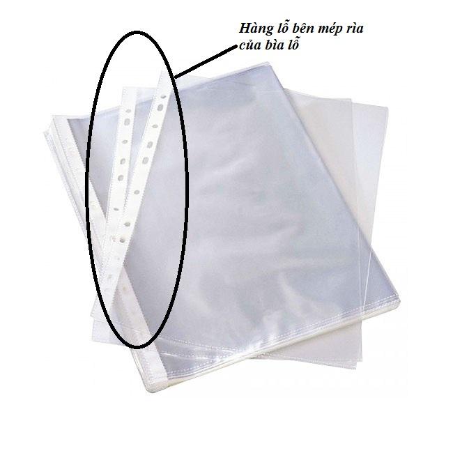 Bìa lỗ 460g A4 đựng tài liệu (100 cái/xấp) 1