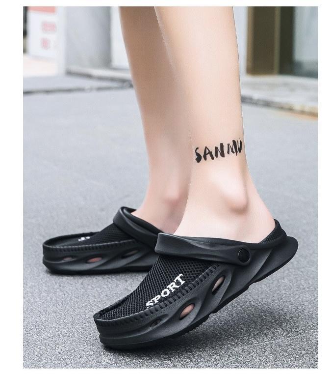 Product Introduction of Men's Anti Slip Thick Soled Sports and Leisure Beach Sandals for Outdoor Wear with Slippers Male Summer Sandals Comfortable 2