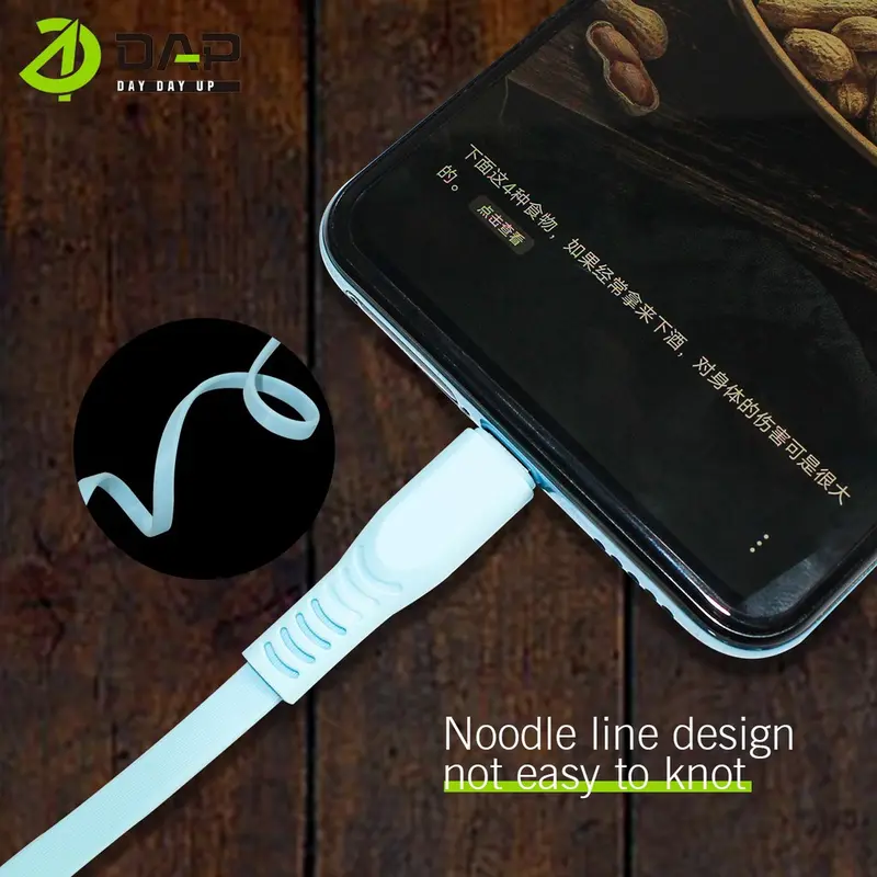 DAP Kabel Data CB Series Micro Type C & Lightning 100cm 2.4A Fast Charging - Garansi 1 Tahun Cable Charger - Kabel Charger 7
