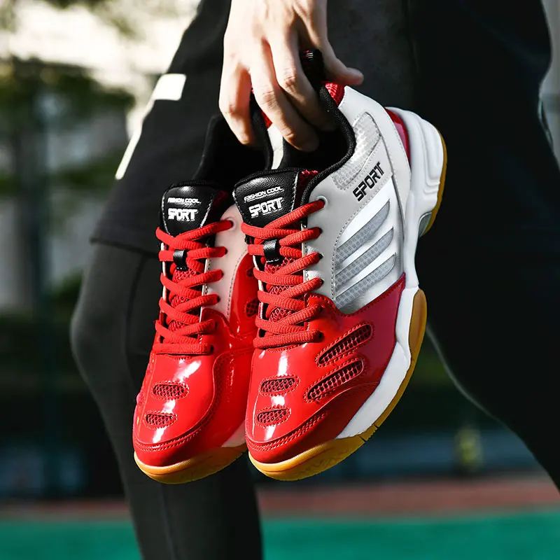 New Breathable Badminton Shoes Big Size 38-48 Anti Slip Volleyball Shoes Men Quality Tennis Sneakers Male Tennis Footwears