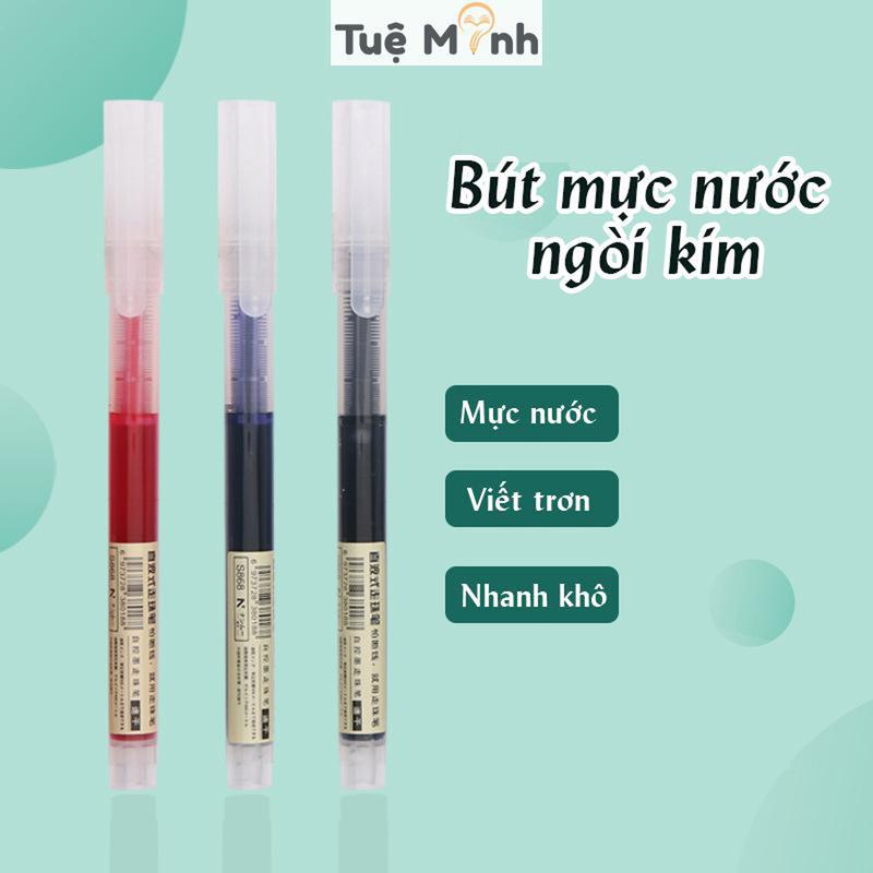 Bút ngòi kim mực nước nét 0.5mm B49 bút viết mực xanh/ đen/ đỏ phong cách Muji