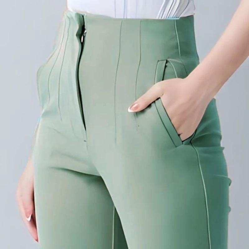 Product Introduction of Celana Panjang Pensil Saku Paspol Kerja Wanita Scuba Premium High Waist Kekinian Melar Nyaman 17