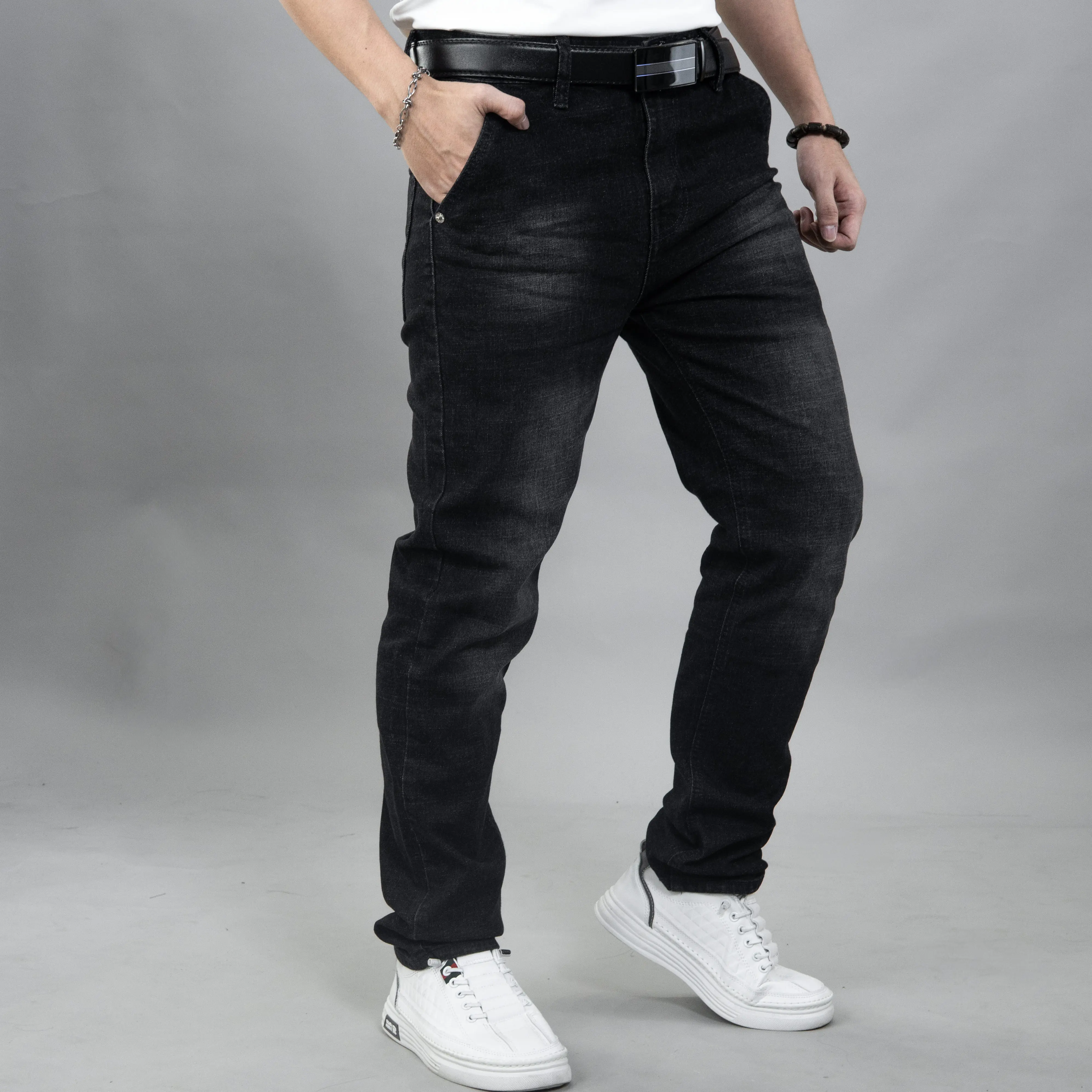 Quần Jean Túi Xéo Màu Xám Đen Thiết Kế Đột Phá, Dẫn Đầu Xu Hướng Hot Trend 2025 Menswear Pants Có Túi
