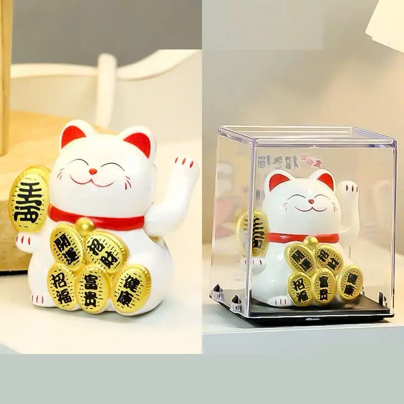 Mèo thần tài may mắn Mini vẫy tay dùng năng lượng mặt trời Nhật bản [Cocaf Decor Japan] 4