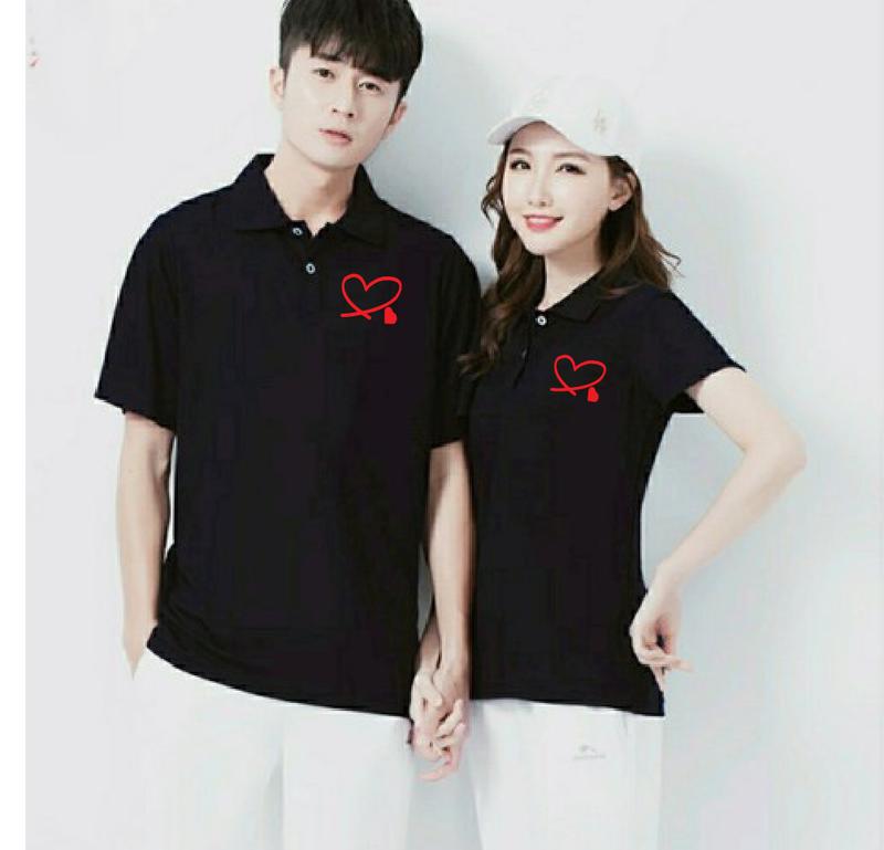 ÁÁo Polo Đôi Áo Polo Mặc Cặp Áo Đôi Cổ Trụ Áo Polo Cặp Nam Nữ GIÁ 1 ÁO In Hình Trái Tim Đôi Siêu Dễ Thương Cá Tính Phong Cách Năng Động Chất Thun 4 Chiều thoáng mát thấm hút