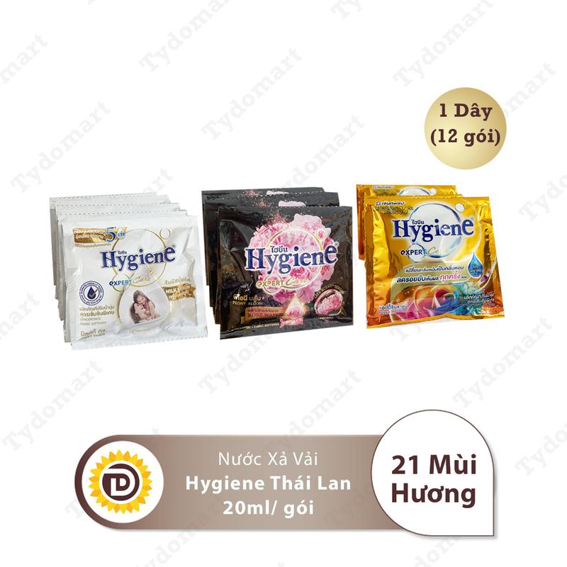  Nước Xả Vải Hygiene Thái Lan Đậm Đặc Dây 12 Gói 20ml Đủ Màu Lưu Hương Lâu 