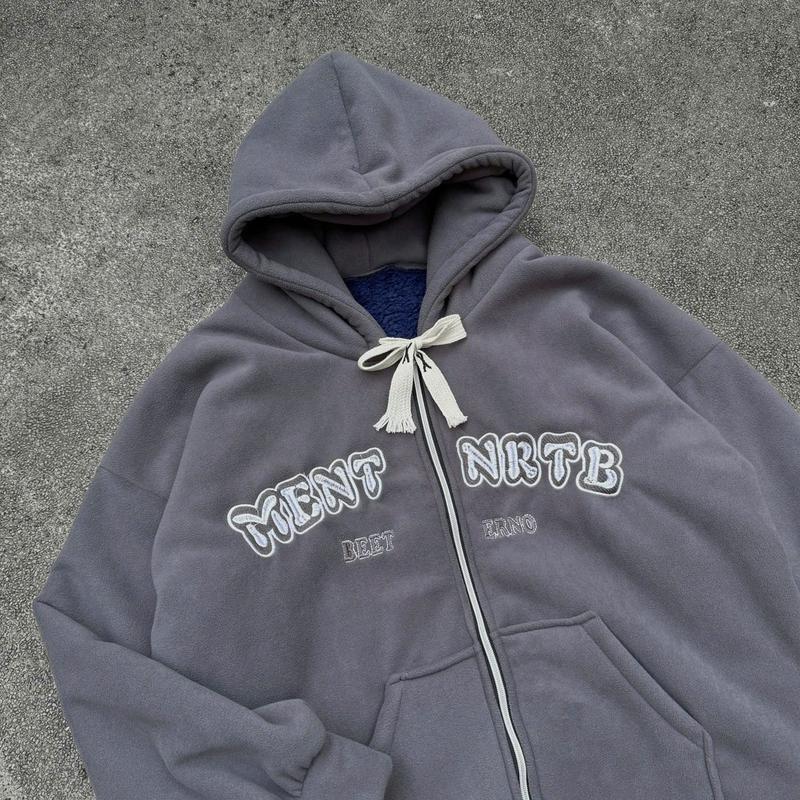 [XẢ KHO]- Áo Hoodie Zip Hình Thêu, Nỉ Lông Cừu Siêu Ấm Áp, Unisex Nam, Nữ.