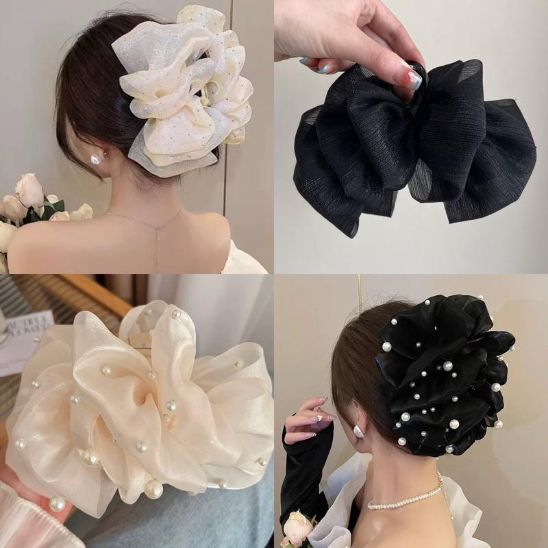 Kẹp Tóc Bong Bóng Nhiều Lớp Phồng Đơn Giản Đính Đá Dễ Thương K22