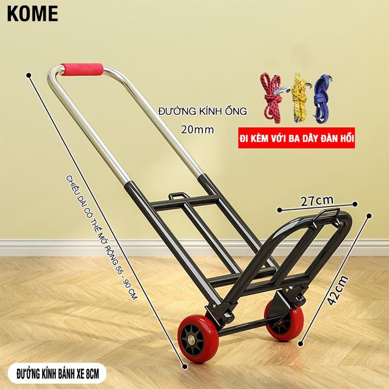 KAIDEE Xe Kéo Hàng gấp gọn xe đẩy đi 2 bánh chợ xếp gọn