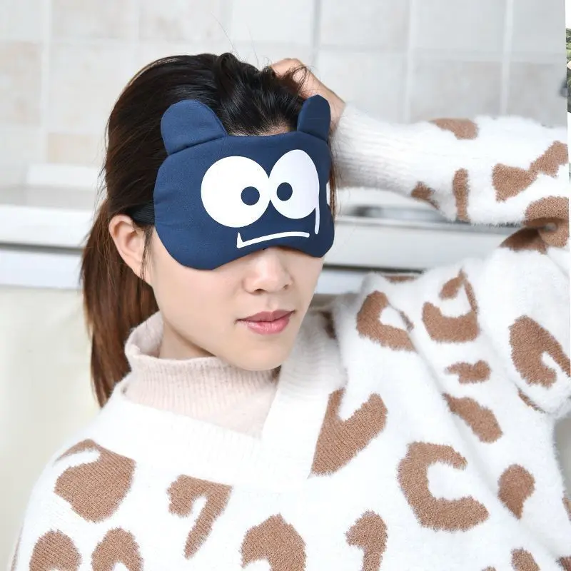 Eye Mask for Sleeping, Dual Hot and Cold Application, Cute, Unisex, Breathable, Suitable for Sleeping, Shade, Cute Cartoon Design, Ironman Helmet for Adults