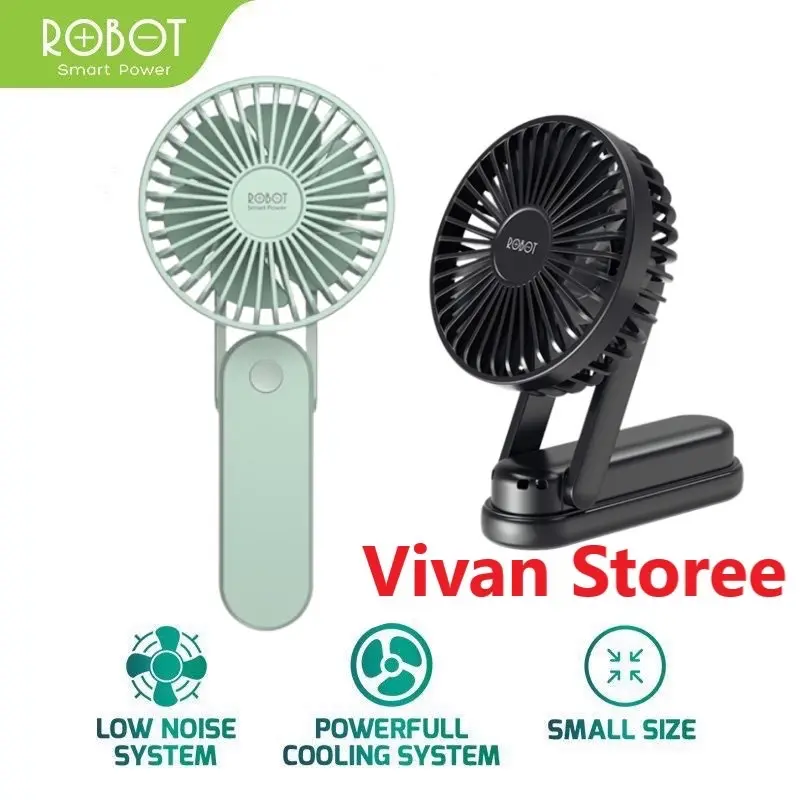 Robot Mini Fan Portable RT-BF11 Kipas Angin Mini Foldable 2000mah Garansi Original Resmi 0