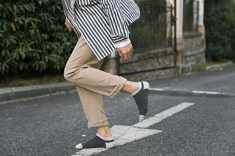 Product Introduction of Summer Korean Style Men's Cotton Boat Socks Retro Fashion Invisible Socks Plain Flat Socks Personality Fashion 14