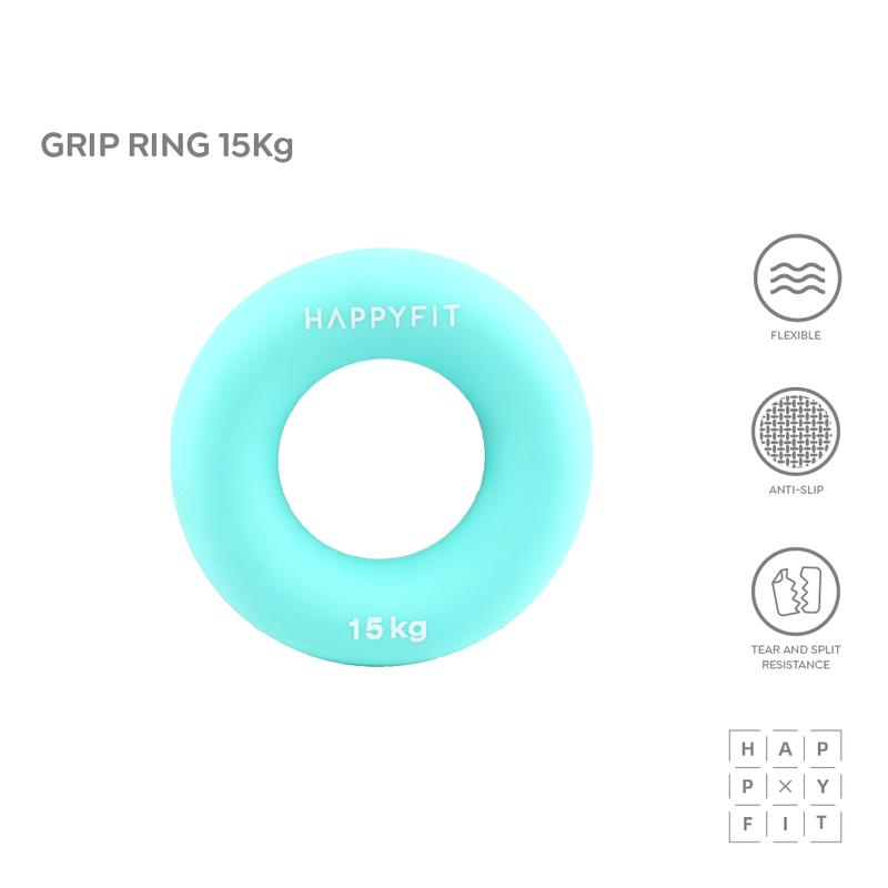 HAPPYFIT Hand & Finger Grip Ring 15 KG - Handgrip Olahraga Tangan - Finger Exercise 0