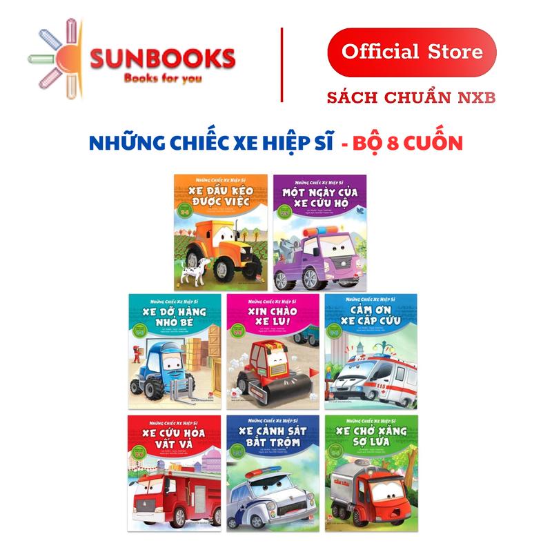 Full Bộ 8 Cuốn - Những Chiếc Xe Hiệp Sĩ Trọn - Cho Bé Từ 2 Đến 6 Tuổi - NXB Kim Đồng