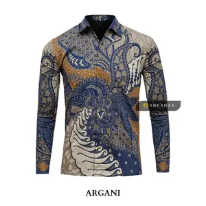 Kemeja Batik ARKANZA Argani Lengan Panjang Dan Pendek Lapis Furing Slimfit Katun Premium