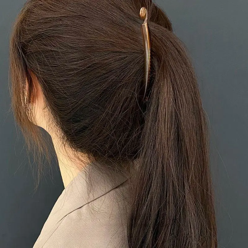 Western Style Hair Clip Banana New High-End Small Size Temperament Vertical Clip