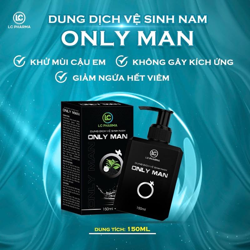Dung Dịch Vệ Sinh Nam Only Man - Kháng Khuẩn Duy Trì Độ Ẩm Tự Nhiên CHE TÊN