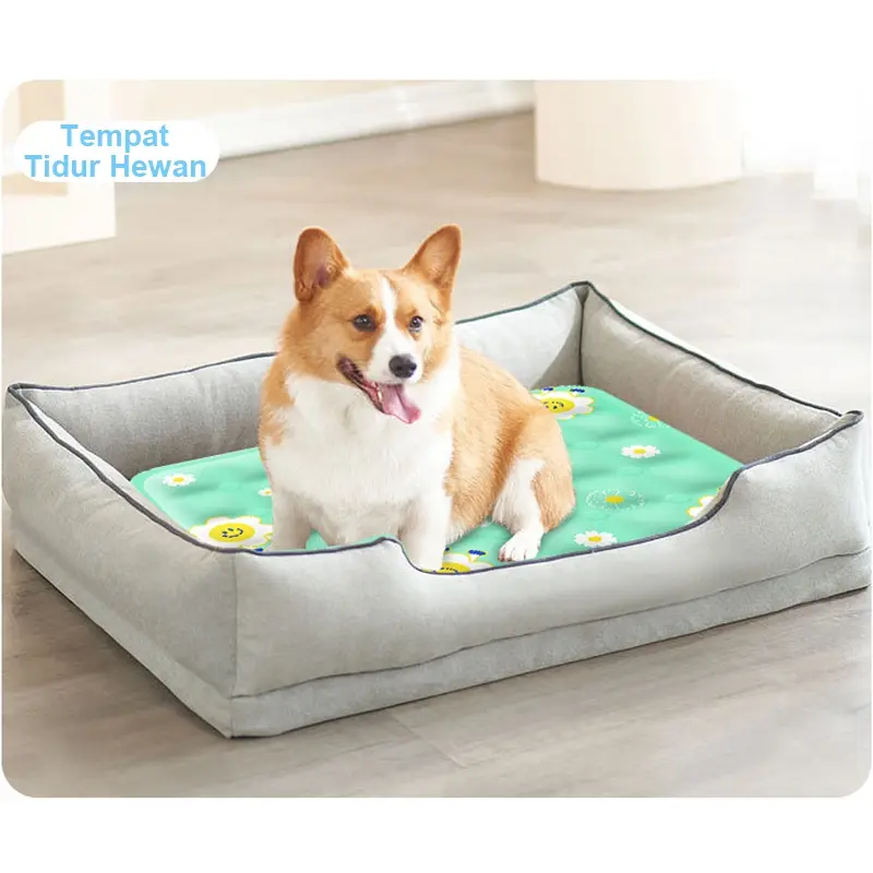 Kasur Pendingin untuk Hewan Peliharaan Pendinginan Hewan Peliharaan Waterproof Bantal Cooling Gel 7