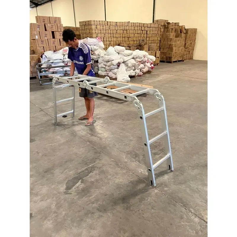 Tangga multifungsi 9.2 meter Tangga lipat aluminium multipurpose MAL 4x8 - 9,2 meter / 9 meter / 9m 1