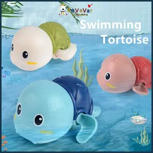 Bevavar Mainan mandi bayi  / mainan kura-kura renang / pancuran mandi Blue Toy Green