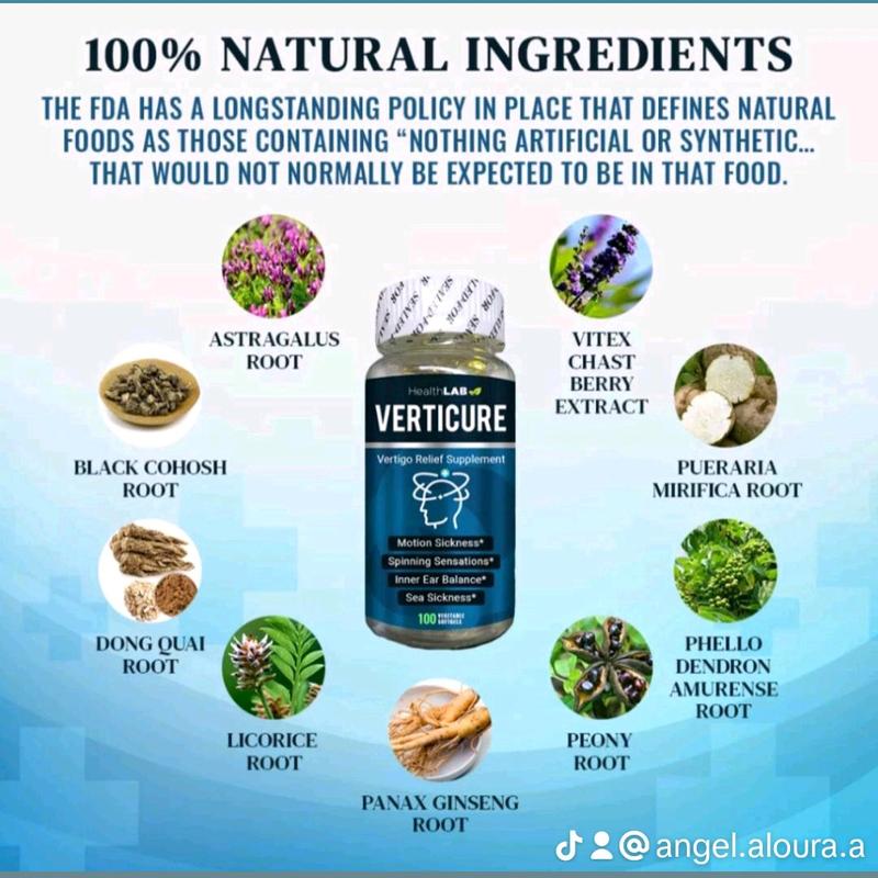 VERTICURE(100 Soft-gel)Migraine Support, Vertigo Support, Nausea ...