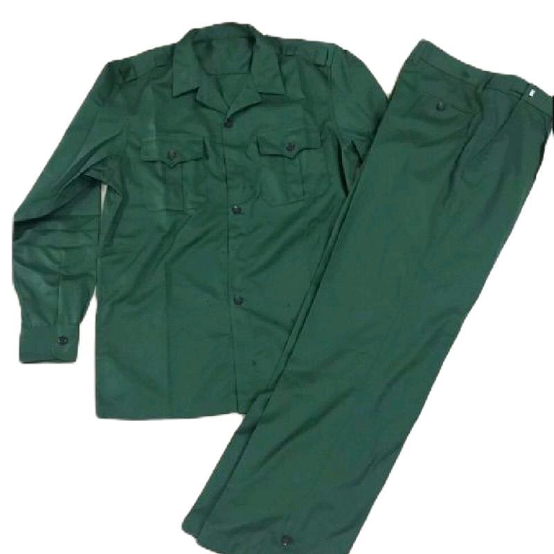  Quần áo bảo hộ lao động Nam_Nữ Hàng xưởng may Chất kaki 2.1 bền bì,áo cài cúc,phom đẹp Menswear Có Cổ Có Túi áo  quốc 