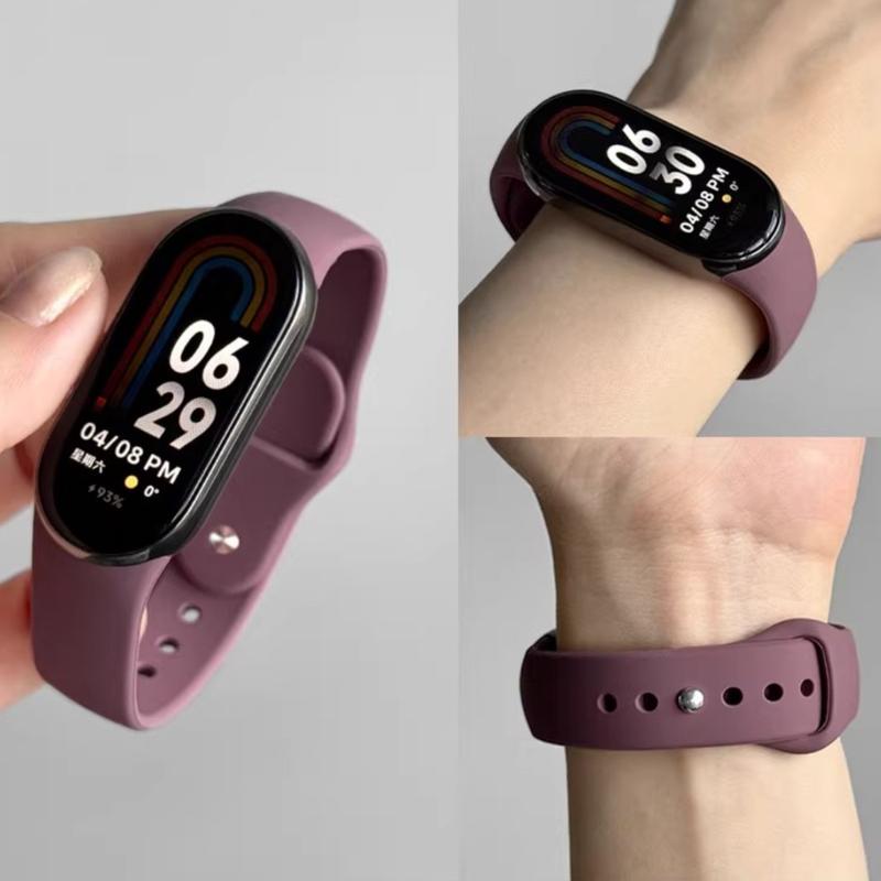 Dây đeo silicon Dành cho Xiaomi Mi Band 10 Miband 10 NFC 9 8 Vòng đeo tay thể thao Dây đeo đồng Đồng Hồ thay thế Tương thích với Miband 9 8 Dây đeo Mi Band 10 Bao gồm dây đeo Correa