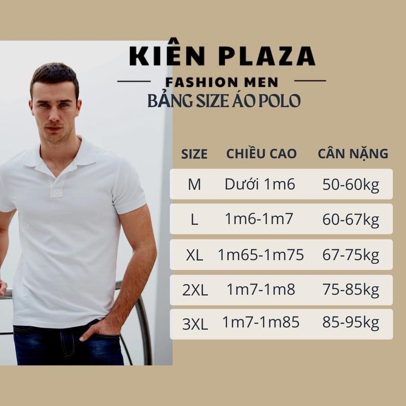 Product Introduction of Áo POLO nam 3 màu be, trắng, đen năng động trẻ trung Menswear Nam Tre Shirt Có Cổ 0