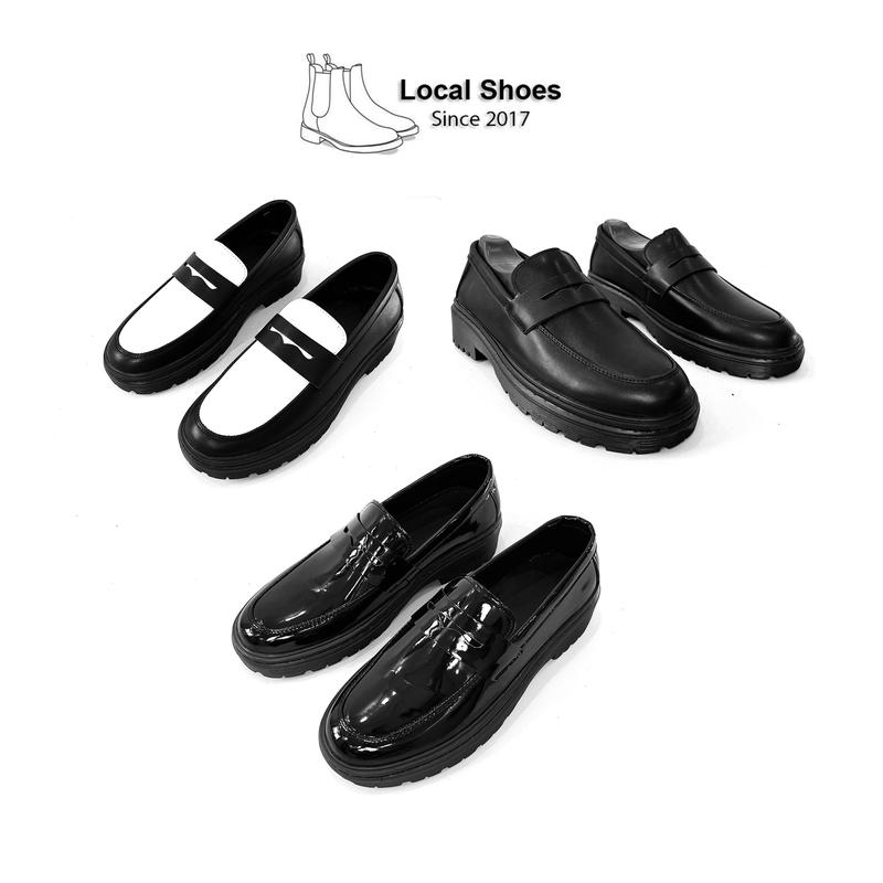  Penny Loafer Black White giày lười da nam giày loafer nam sơn tùng giá rẻ 