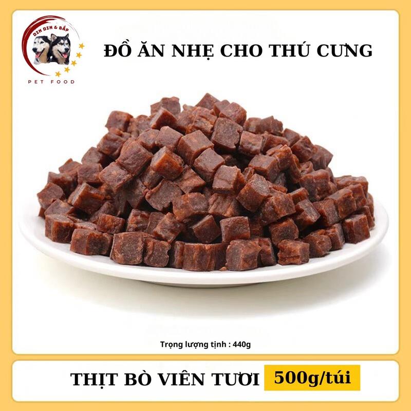 Bánh thưởng Khô Bò Viên Pet food cho chó, mèo - 500gr/túi (đã thay bao bì)