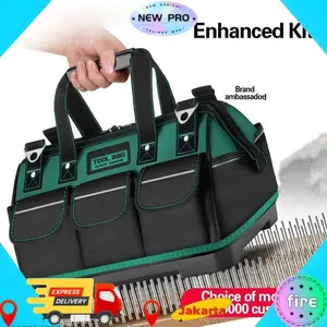 【COD,Kirim Sekarang】 COD Tool Bag 13 - 23 Inch Kain Oxford Tebal Tas Alat Perkakas Kuat Tas Perkakas Toolkit Toolbox 13 Inch