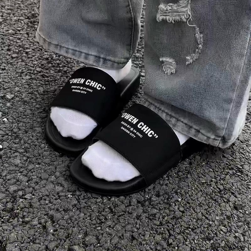 Dép OWENCHIC Bassic Quai Ngang Nhung Đế Cao Su Êm Chân Nam Nữ Kèm Hộp Bảo Hành Hỗ trợ đổi size