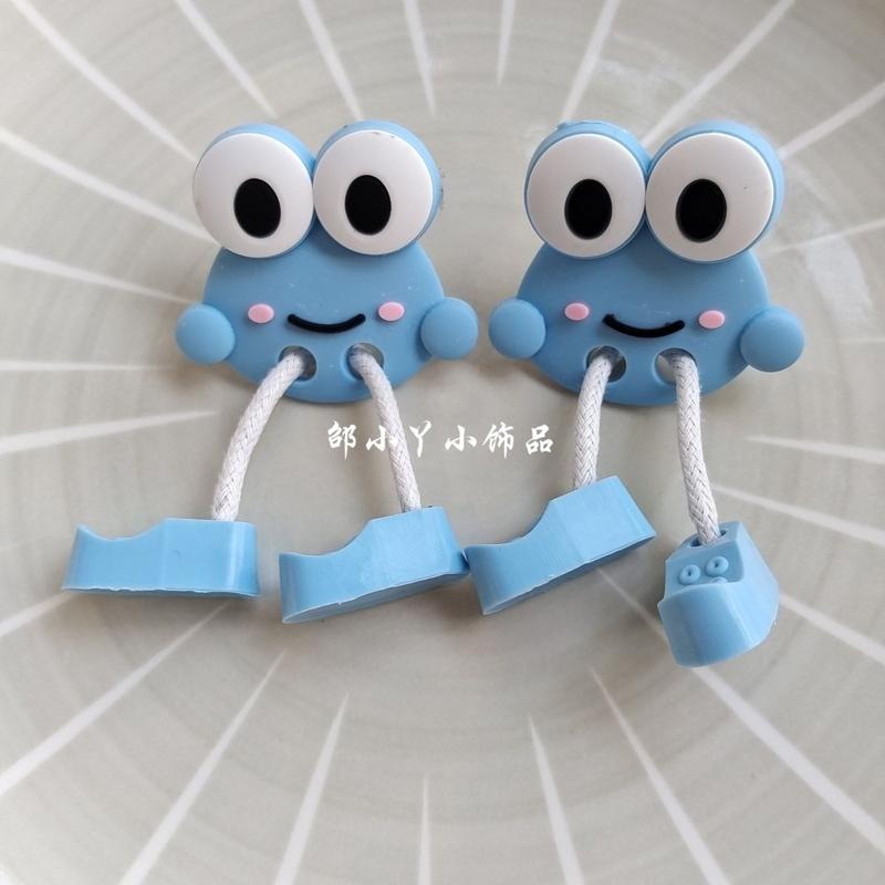 Phụ Kiện Mặt Dây Giày Hoạt Hình, Phụ Kiện Khóa Giày Tự Làm, Ba Chiều 3D, Giày Trắng, Mặt Dây Giày Có Thể Tháo Rời, Năm 2024 4