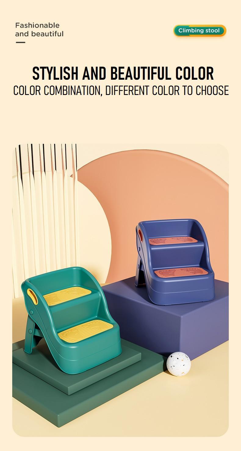 Product Introduction of Toddler Kid Children Step Stool Ladder Toilet Bathroom Foldable  2 Tier Step Board Potty Training 62