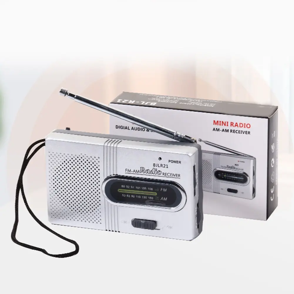 Full Band Coverage Camping Radio Outdoor Radio Portable Retro Radio SW AM FM Radio Elderly Frequency Range Handheld Audio Compact Speaker