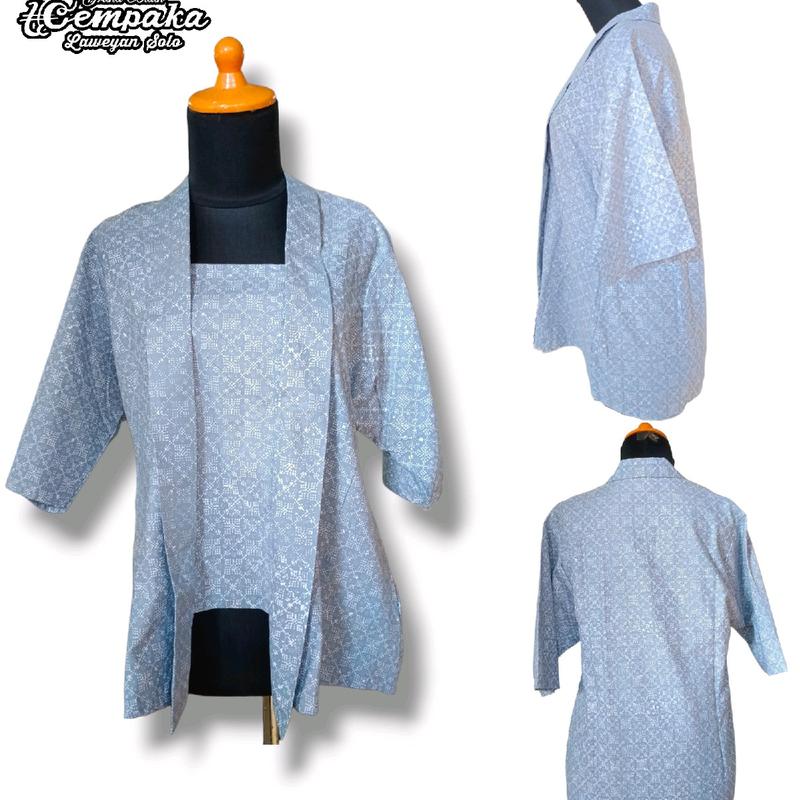 Blouse Kutu Baru Katun Cempaka Laweyan 1