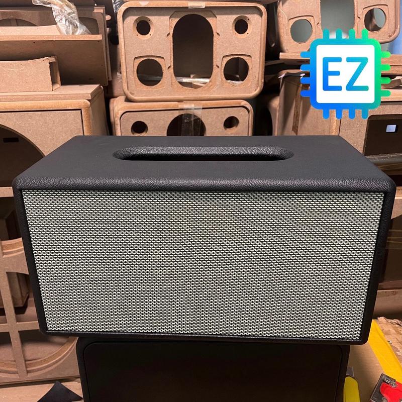 Thùng loa, box loa 2.1 bọc da ecang cho combo sub 6.5 inch (16cm) + 2 mid + 2 treble kèm ống hơi