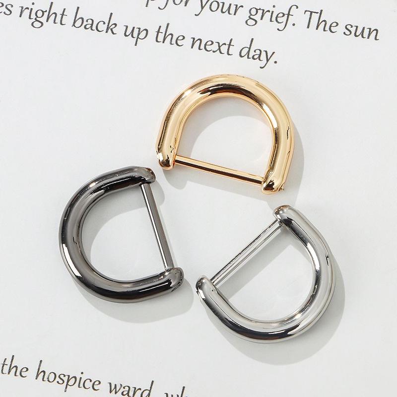 Product Introduction of atofon DIY Shoulder Webbing Buckle Bag Strap Accessories Leather Craft Screw D Buckle D Ring Buckle Clasp Open Screw 10