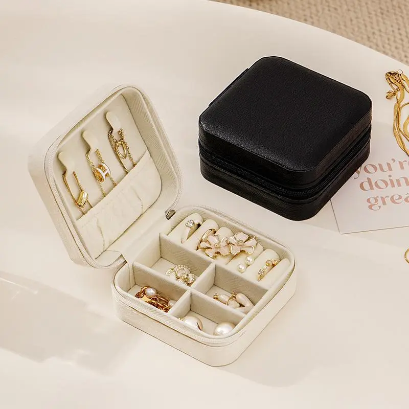 Portable Jewelry Storage Box, 1 Count Dustproof Multi-grid Jewelry Organizer, Jewelry Storage Box for Earring Necklace Ring Bracelet, Stackers Jewellery Box, Easter Gifts, Display Box, Compartment Box, Travel Accessories, Storage Containers 5