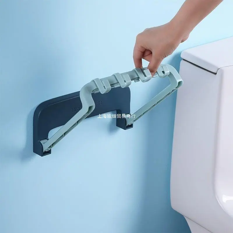 Giá Đỡ Chậu Rửa Gắn Tường Có Thể Gập Lại, Móc Tự Dính, Tiết Kiệm Không Gian, Giá Đựng Đồ, Giá Đỡ Chậu Rửa, Phụ Kiện Phòng Tắm 5