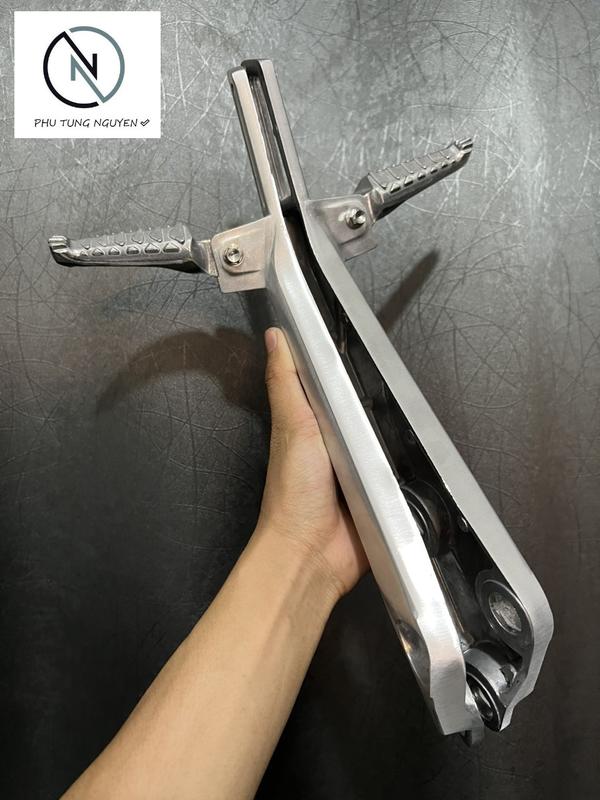 Combo Pát Gác Chân Và Gác Chân Nhôm Siêu Cứng Gắn Cho Xe Wave Dài Wave nhỏ đời 2004