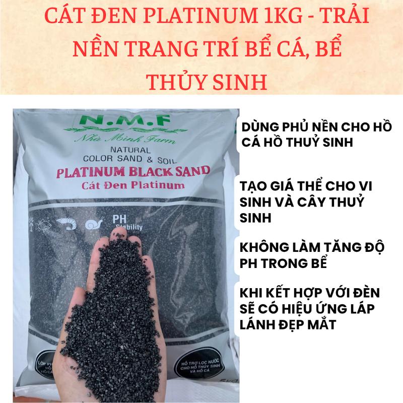 Cát Đen Platinum 1kg - Trải Nền Trang Trí Bể Cá Bể Thủy Sinh