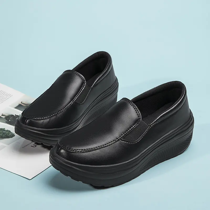Kasut Jururawat Wanita, Model Baharu 2025, Sneaker Putih, Platform Baji, Sesuai untuk Wanita, Gaya Baharu Shoes