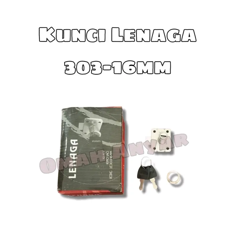 Kunci Laci Lemari Olimpik Olympic Drawer Lock 303 16mm Lenaga Huben 3