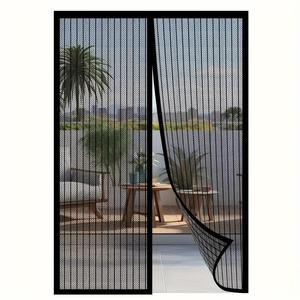 Magnetic Mesh Curtain, Breathable Anti-mosquito Mesh Curtain, Summer Easy Installation Magnetic Mesh Curtain for Bedroom, Living Room and Wardrobe Door
