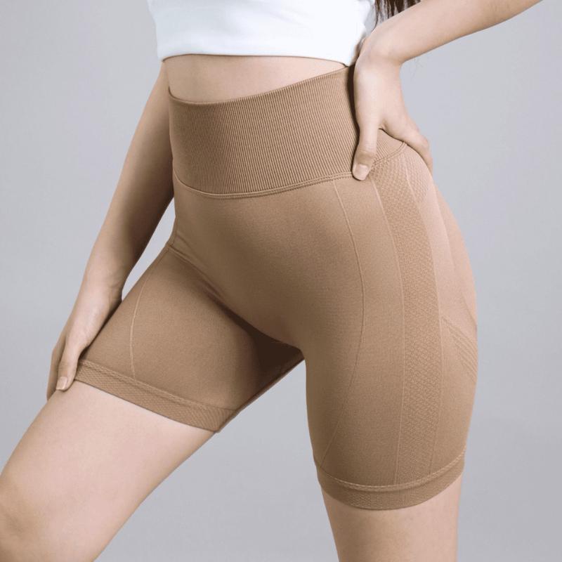 Quần Đùi Legging Nữ Tập Gym Yoga Earobic, Tập Thể Dục Cạp Cao Quần Ngố BIKER EVASPORT [ MUA 3 TẶNG 1 TẤT ]
