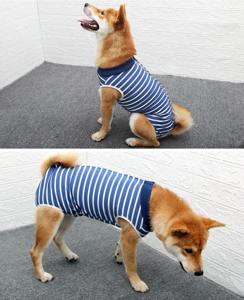 Product Introduction of Bộ đồ phục hồi cho chó, Quần áo phẫu thuật vết thương bụng, Áo vest Onesies cho thú cưng chống liếm, Thích hợp cho chó sau phẫu thuật, Bộ đồ khử trùng 23